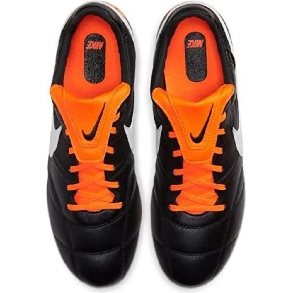 Nike Women's Premier II 2 FG Soccer Cleats 917803-018‎ Black White Orange Sz 6